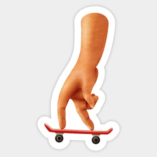 finger skating Sticker